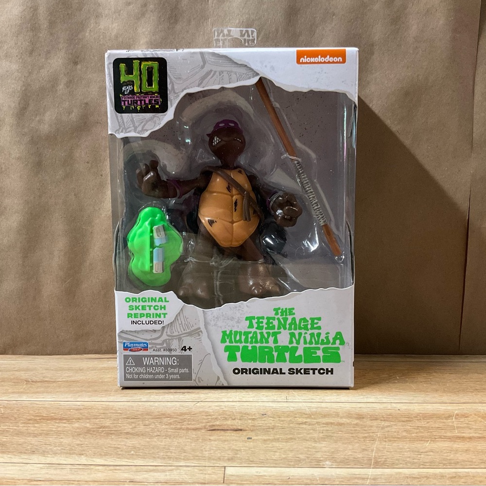 Teenage Mutant Ninja Turtles Original Sketch Donatello Action Figure Nickelodeon